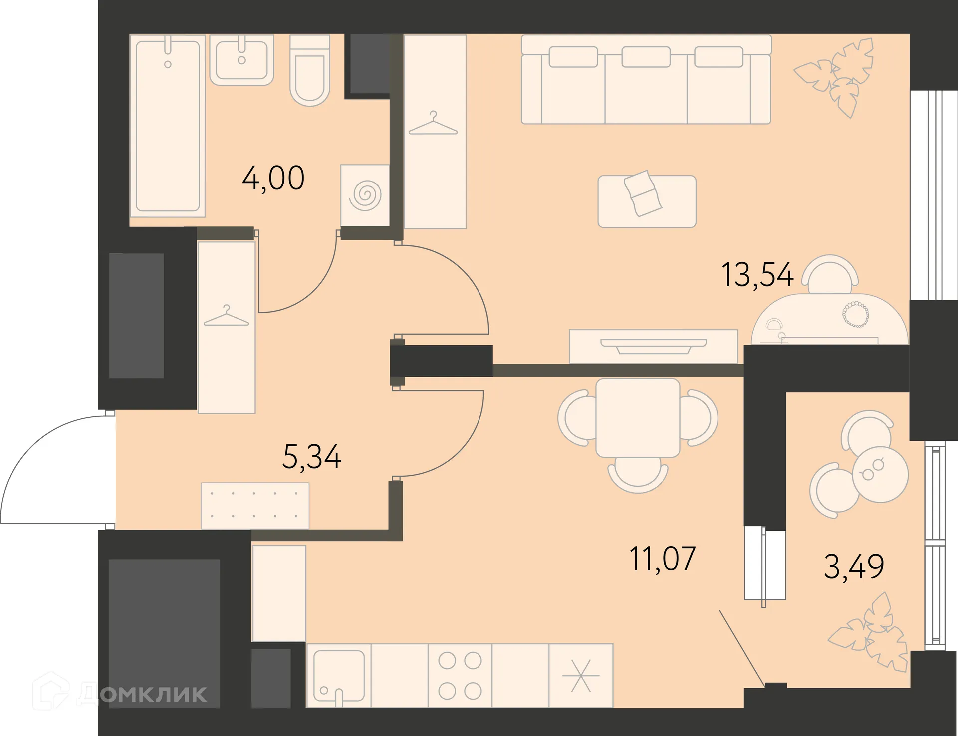 Фото квартиры в ЖК Первый Академ