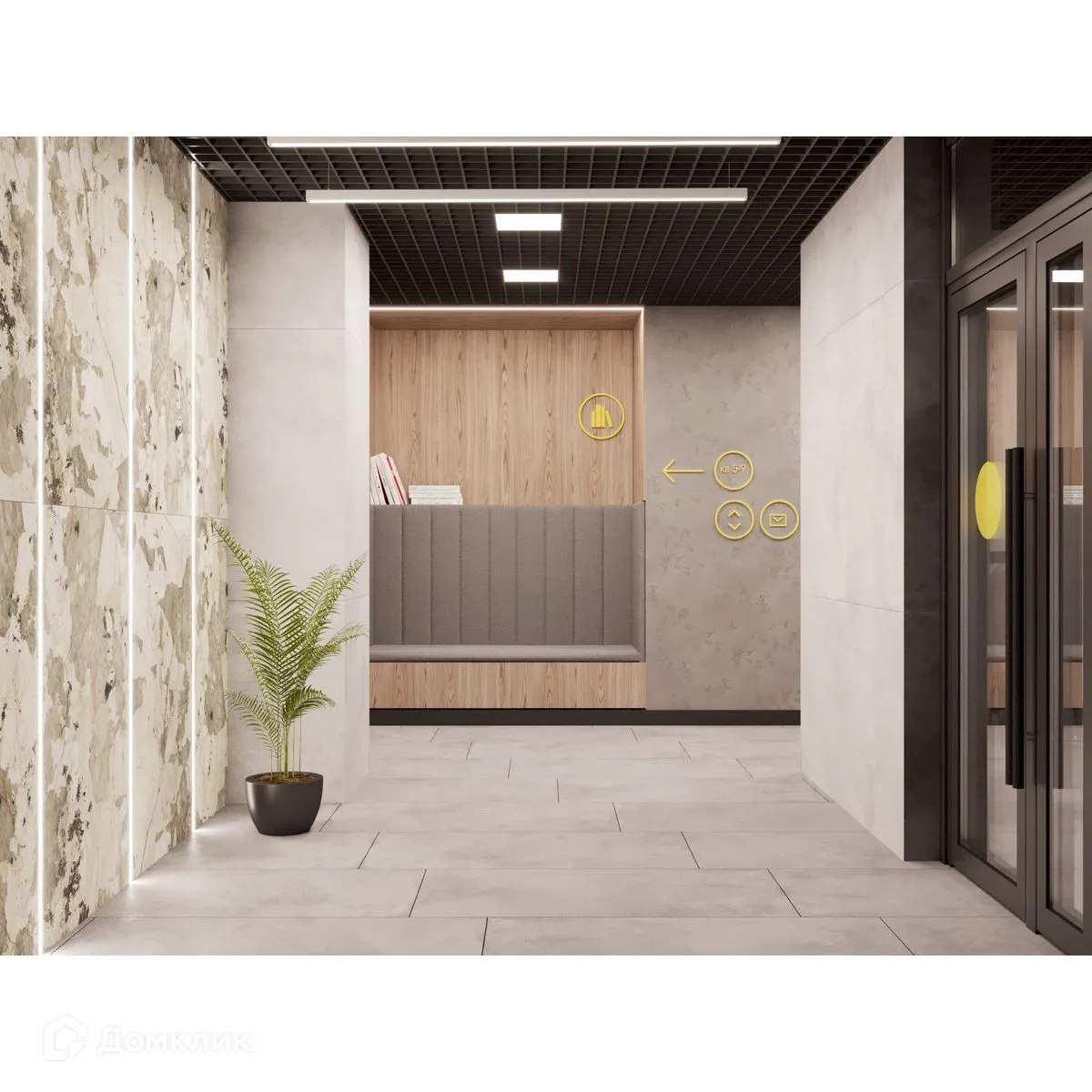 Планировка 3-комнатной квартиры 84.87 м² в ЖК Космос, г. Рязань — фото 5