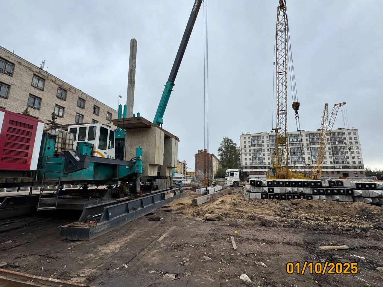 Дом на Курской ход строительства