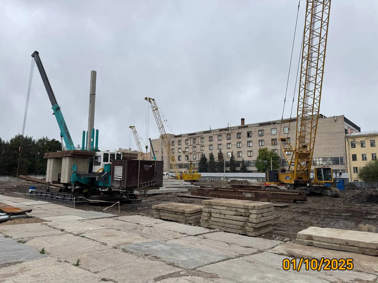 Дом на Курской ход строительства