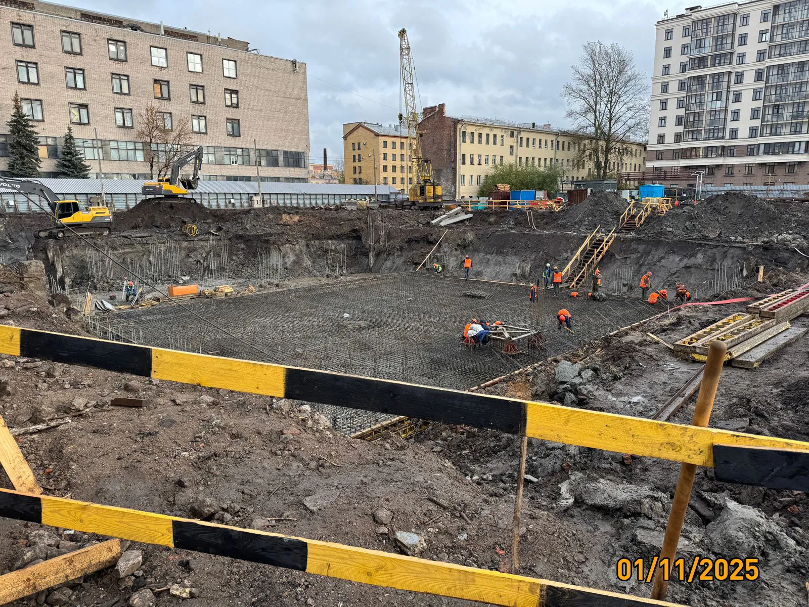 Дом на Курской ход строительства