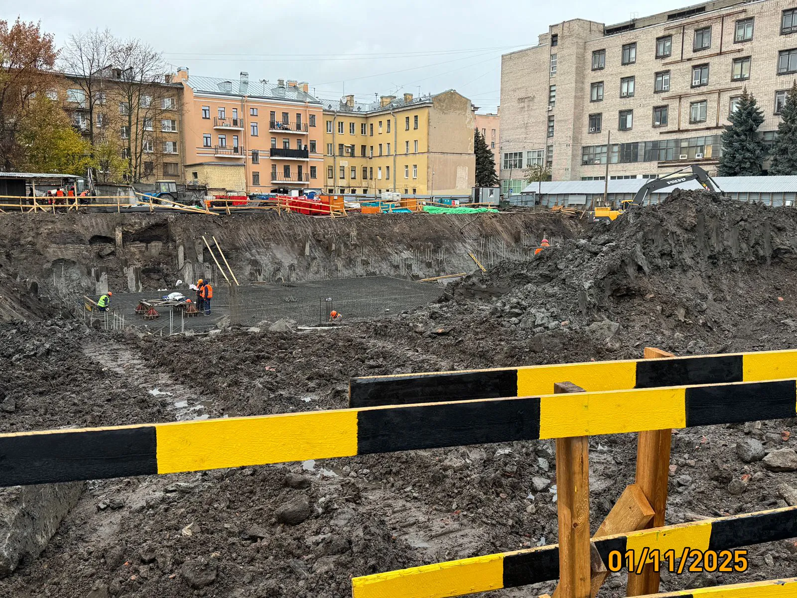 Дом на Курской ход строительства