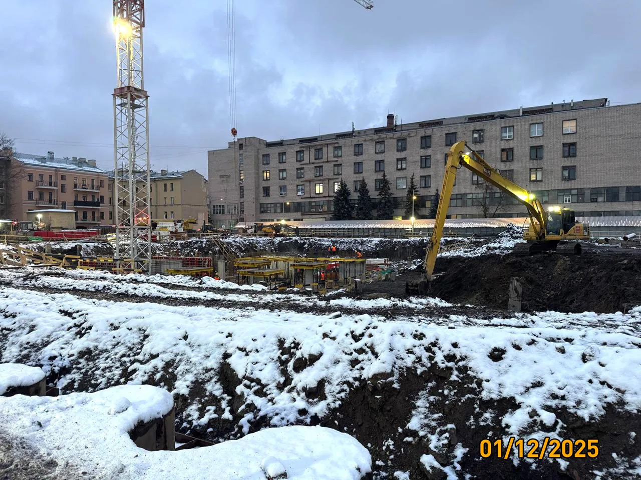 Дом на Курской ход строительства