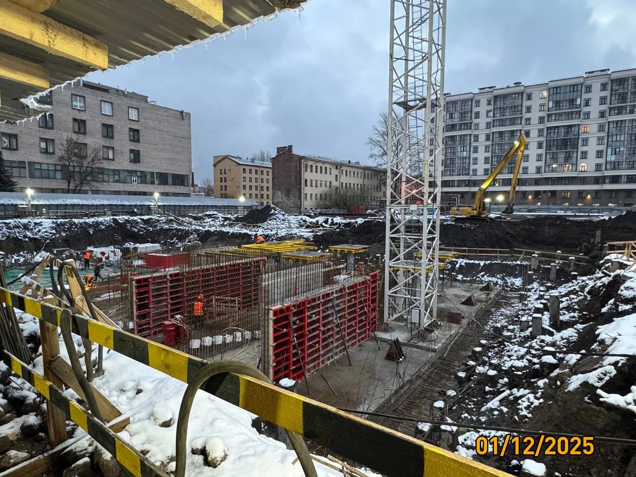 Дом на Курской ход строительства