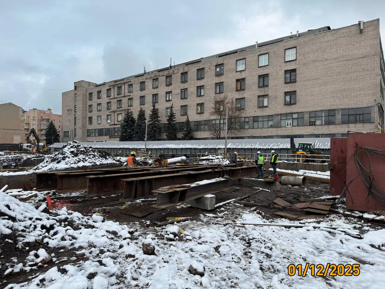 Дом на Курской ход строительства