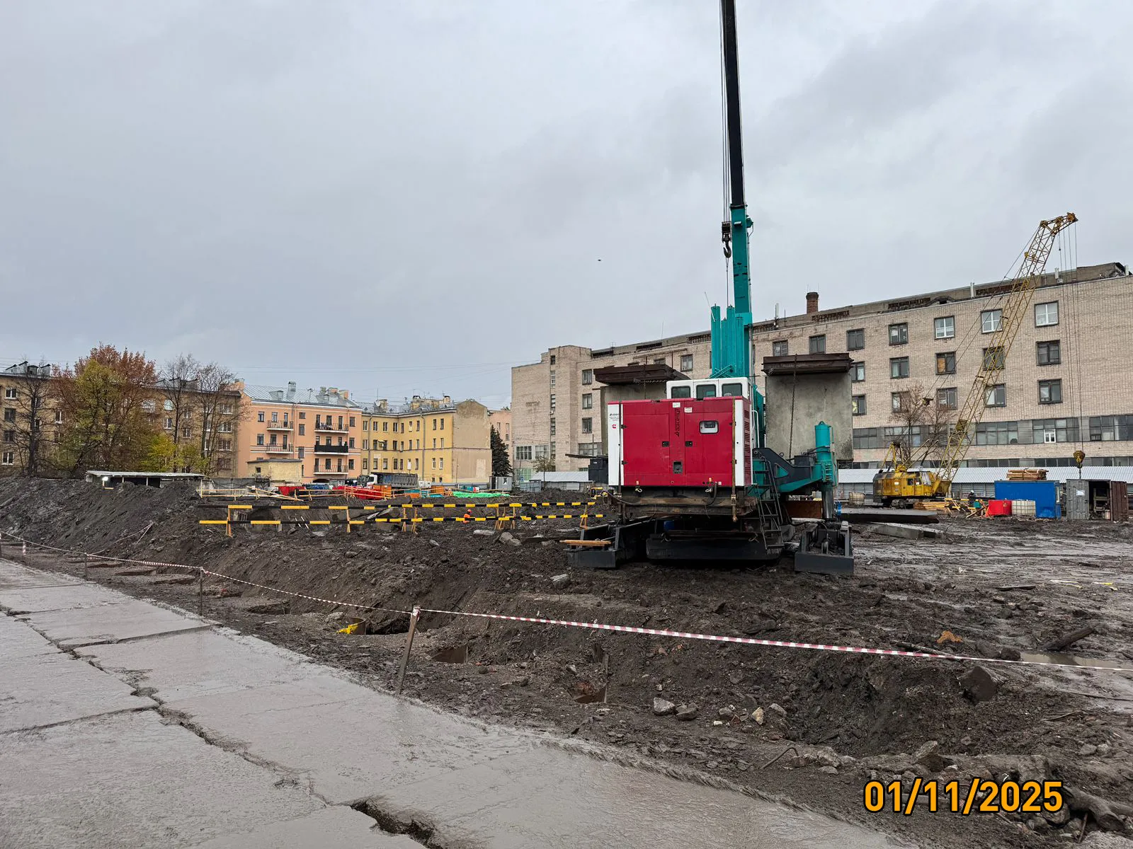 Дом на Курской ход строительства