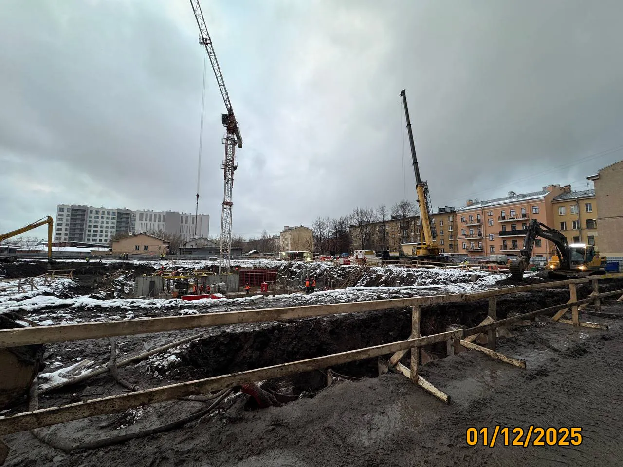 Дом на Курской ход строительства