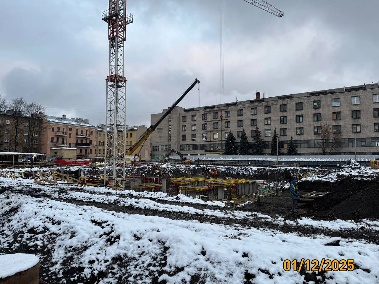 Дом на Курской ход строительства