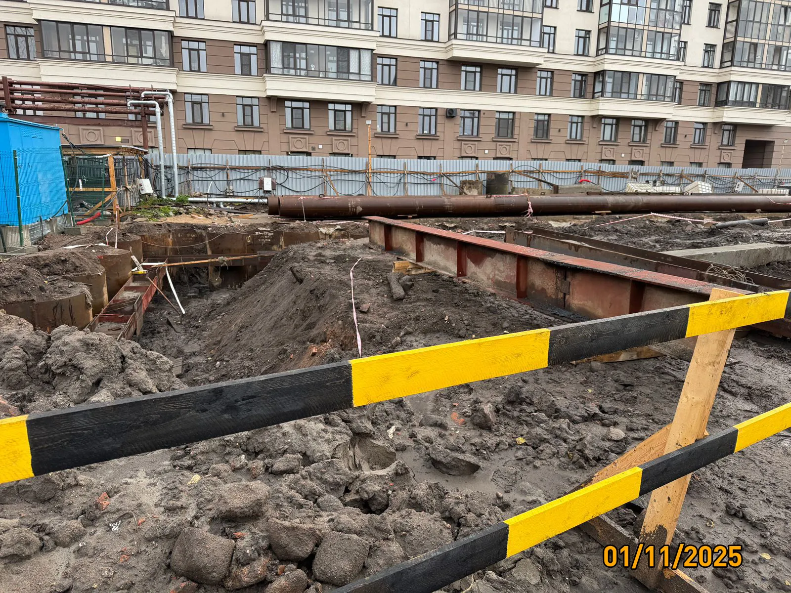 Дом на Курской ход строительства