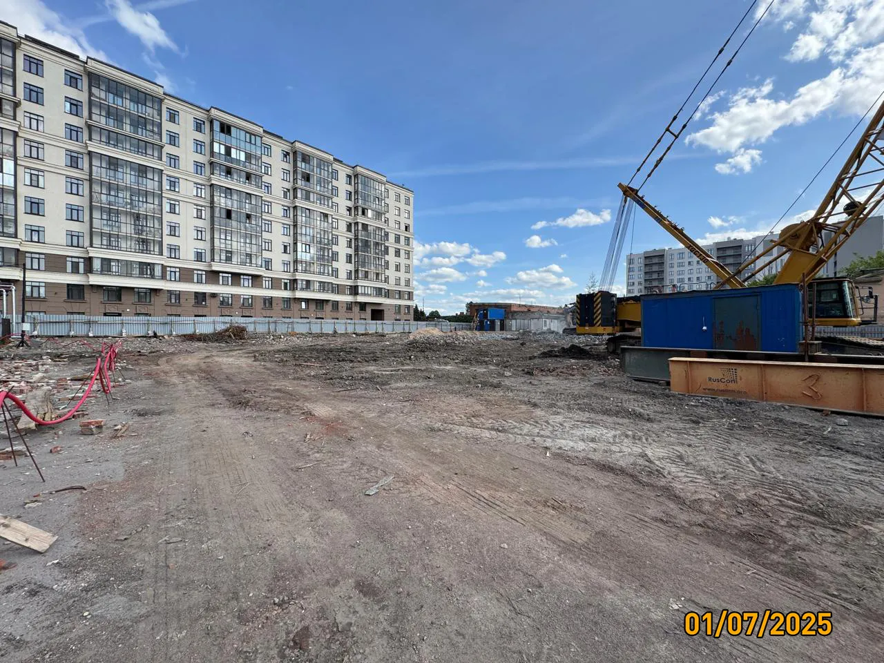 Дом на Курской ход строительства