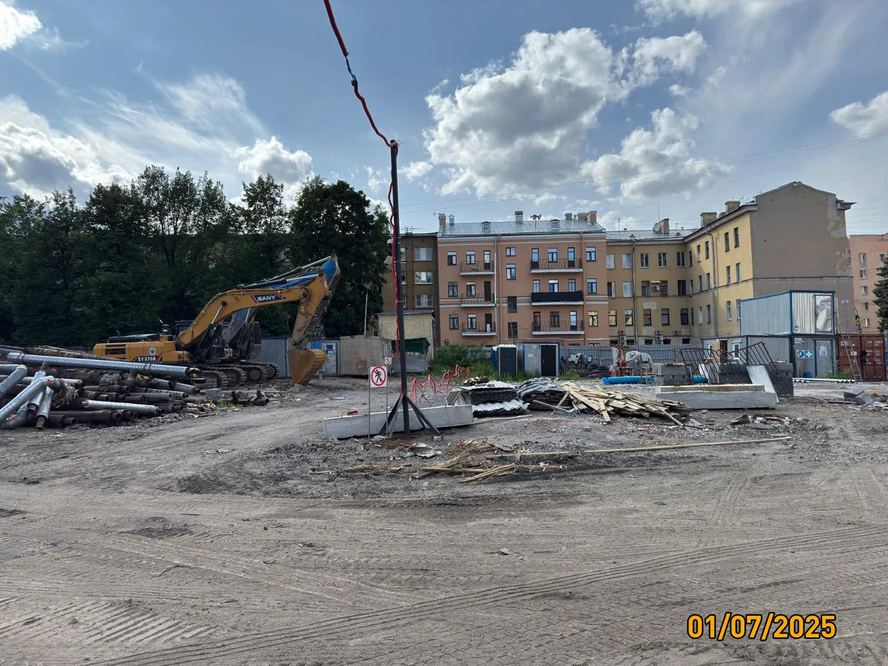 Дом на Курской ход строительства