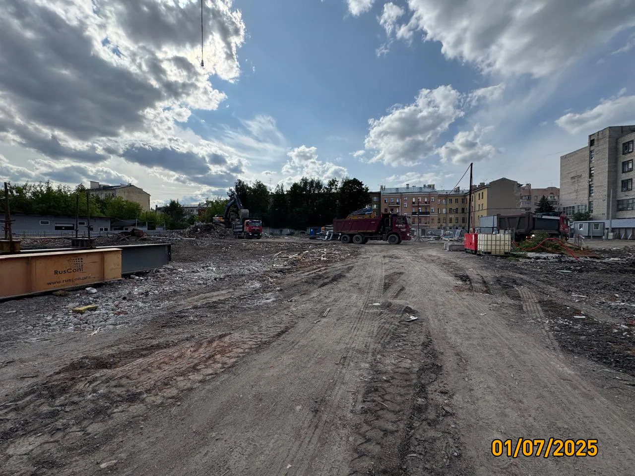 Дом на Курской ход строительства