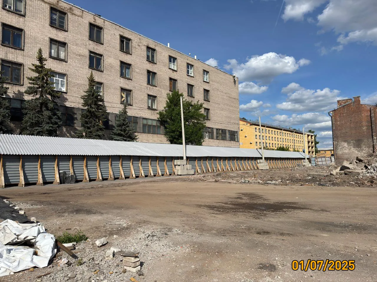 Дом на Курской ход строительства