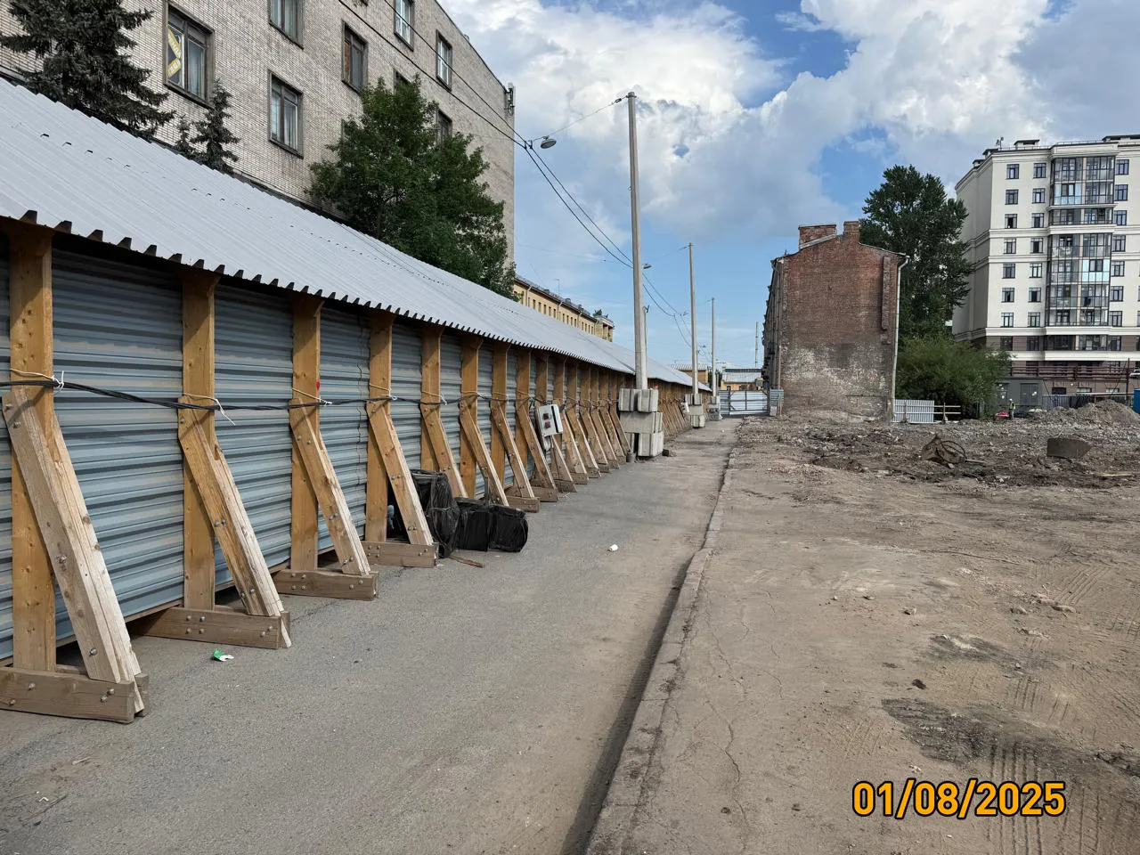 Дом на Курской ход строительства