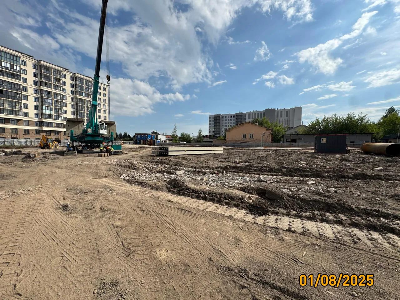 Дом на Курской ход строительства