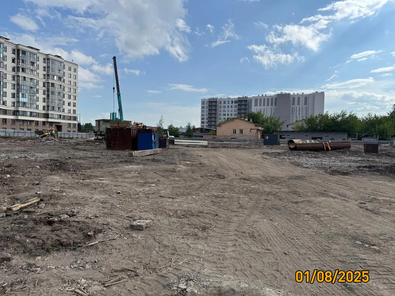 Дом на Курской ход строительства