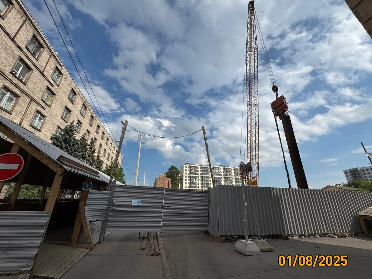 Дом на Курской ход строительства