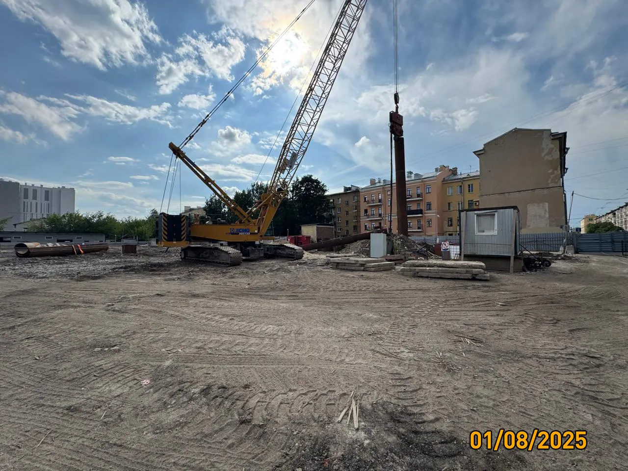 Дом на Курской ход строительства