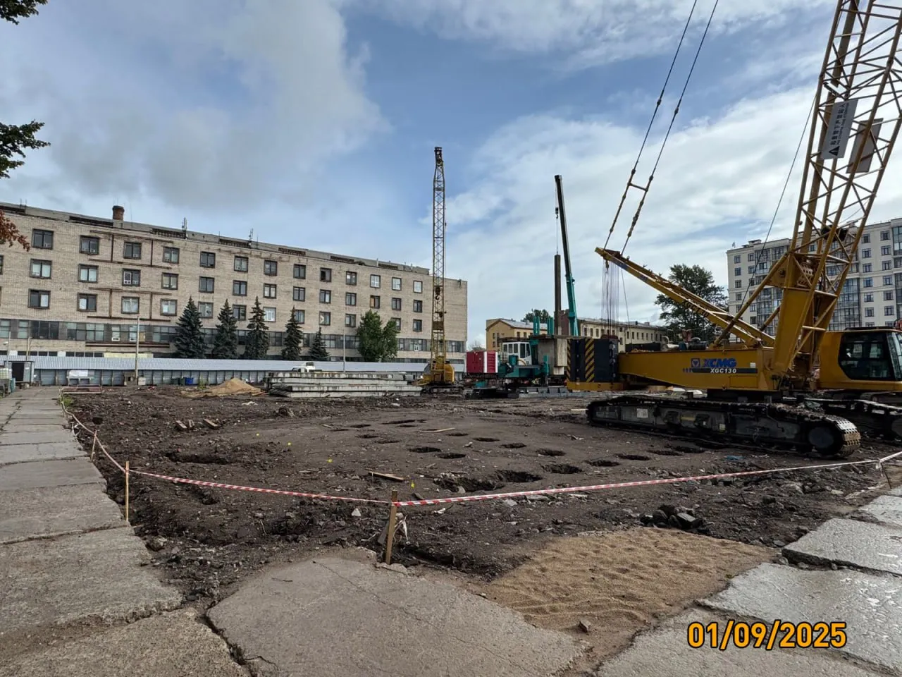 Дом на Курской ход строительства