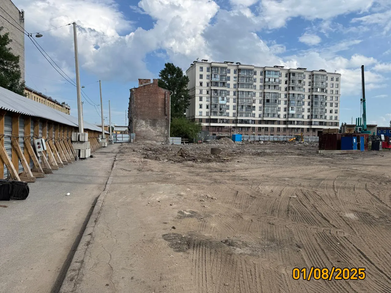 Дом на Курской ход строительства