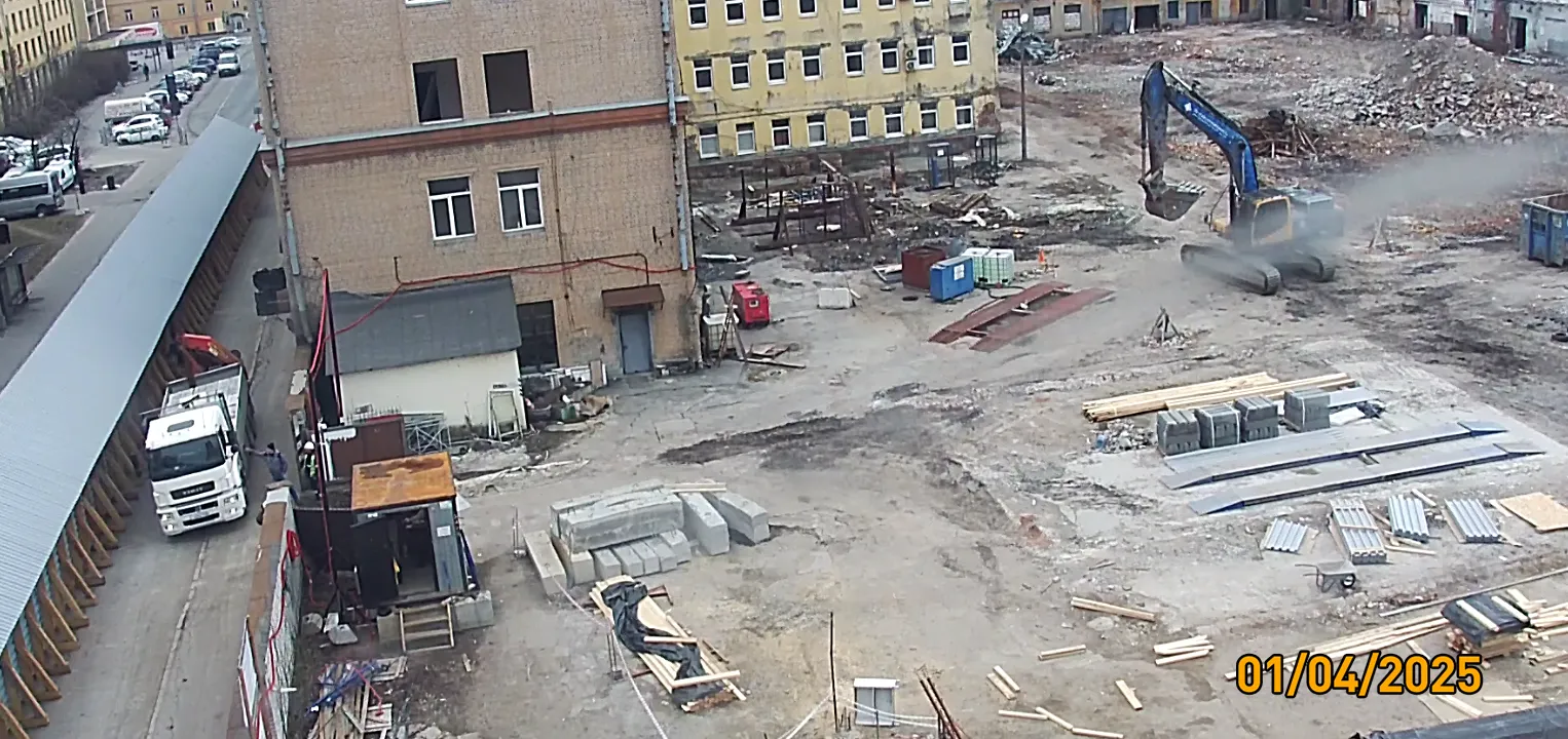 Дом на Курской ход строительства