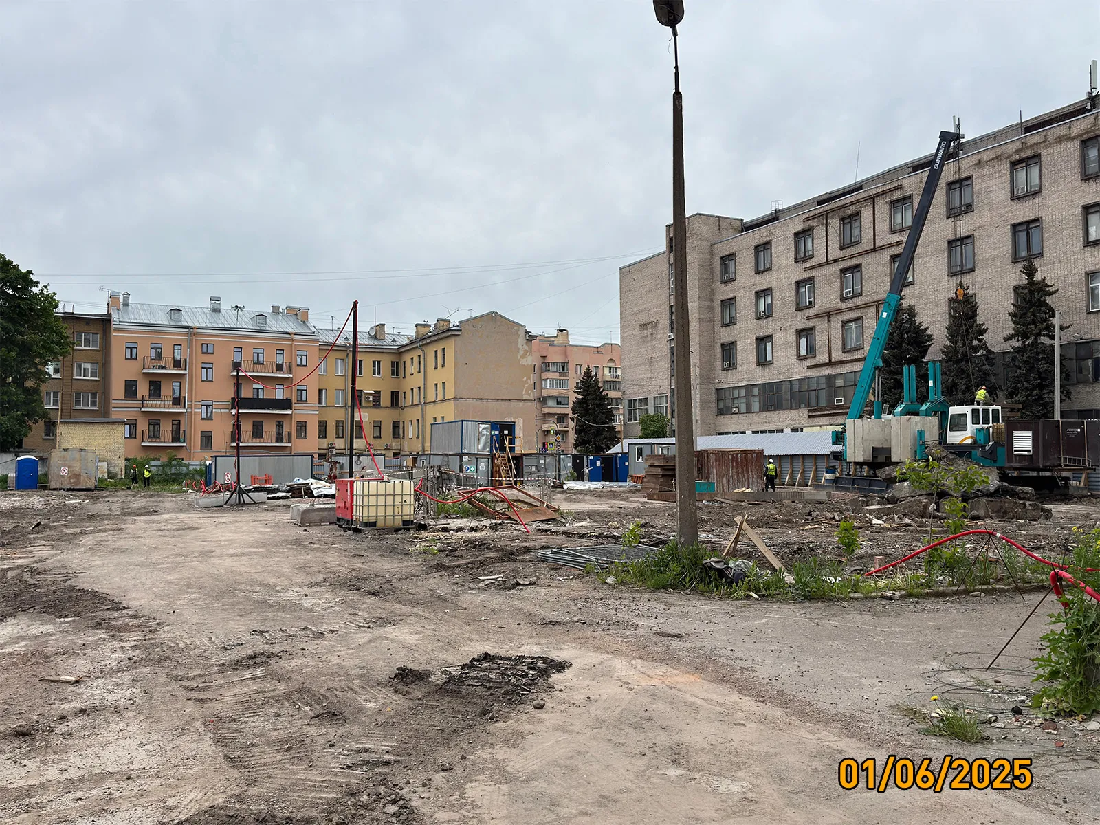 Дом на Курской ход строительства