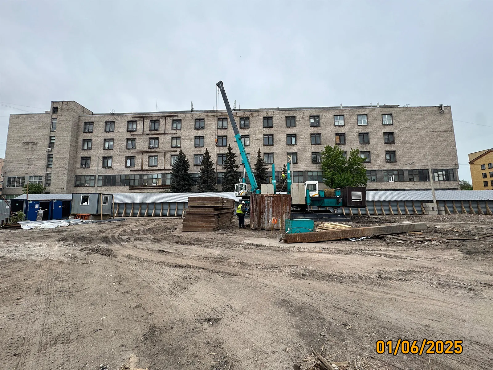 Дом на Курской ход строительства