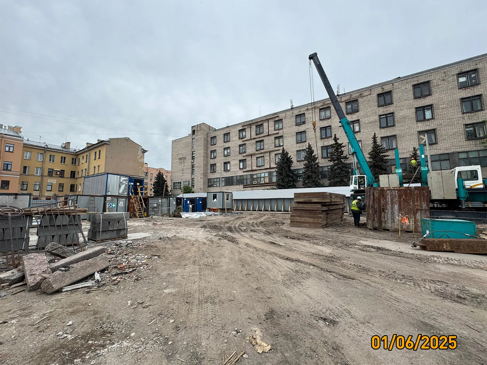 Дом на Курской ход строительства