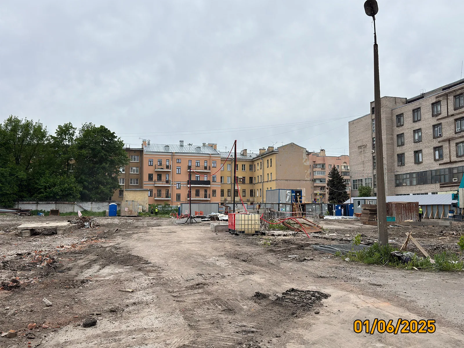 Дом на Курской ход строительства