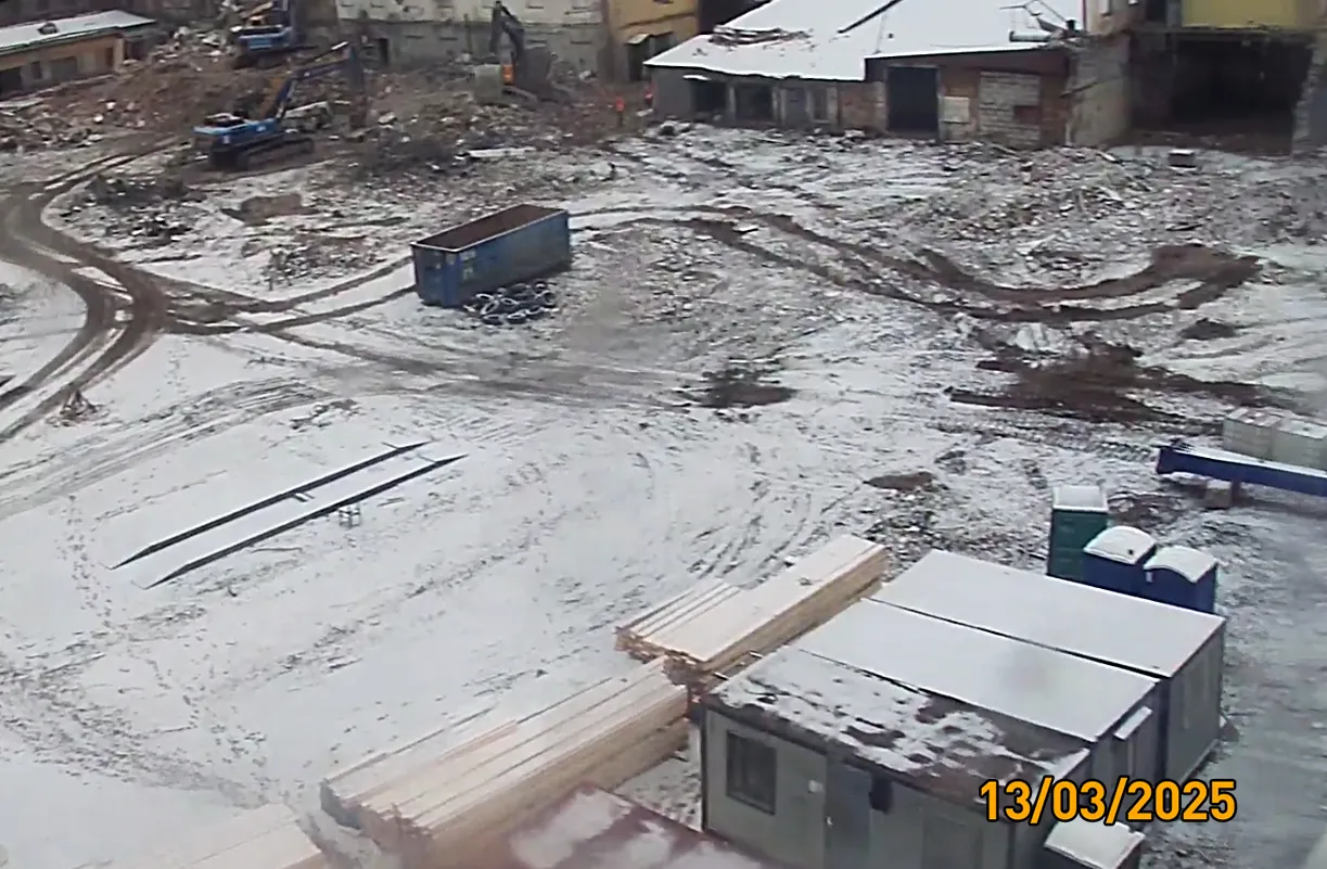 Дом на Курской ход строительства