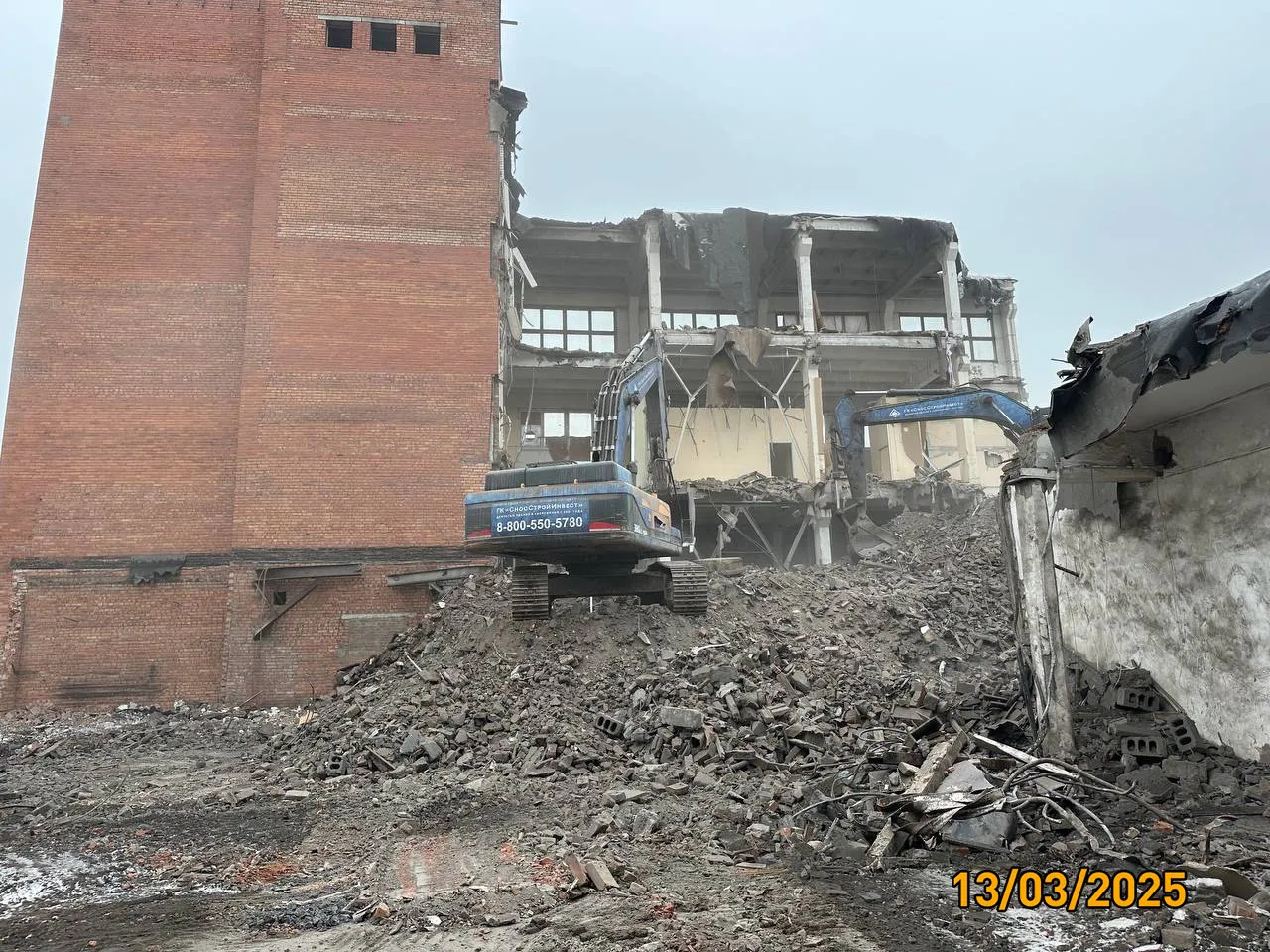 Дом на Курской ход строительства