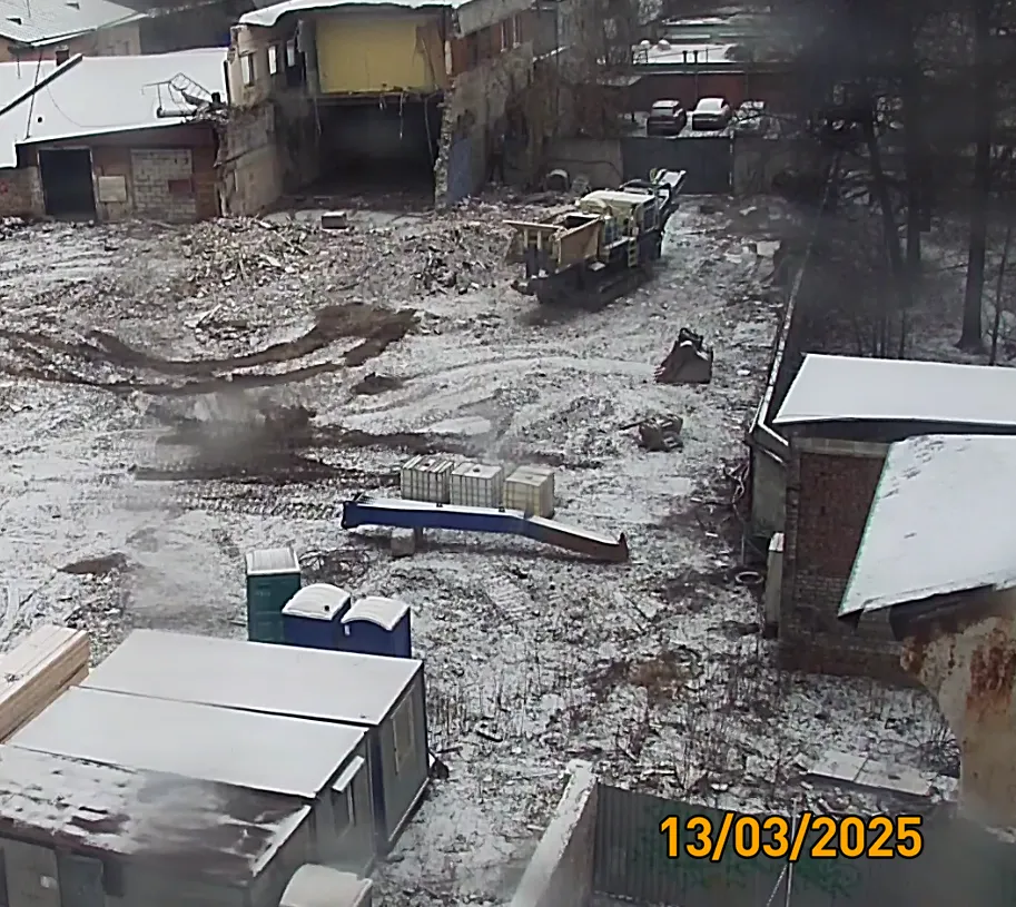 Дом на Курской ход строительства