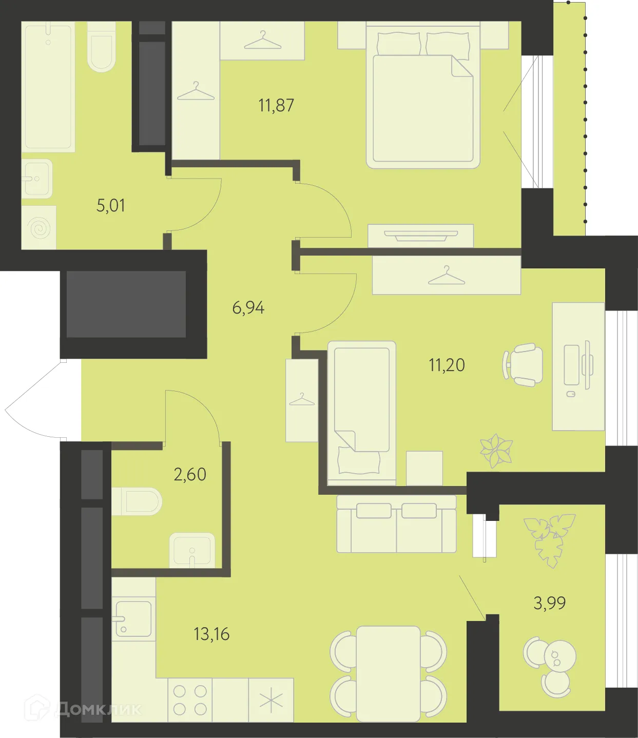 Фото квартиры в ЖК Первый Академ