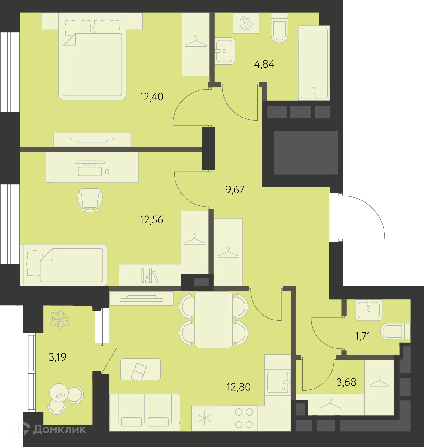 Фото квартиры в ЖК Первый Академ