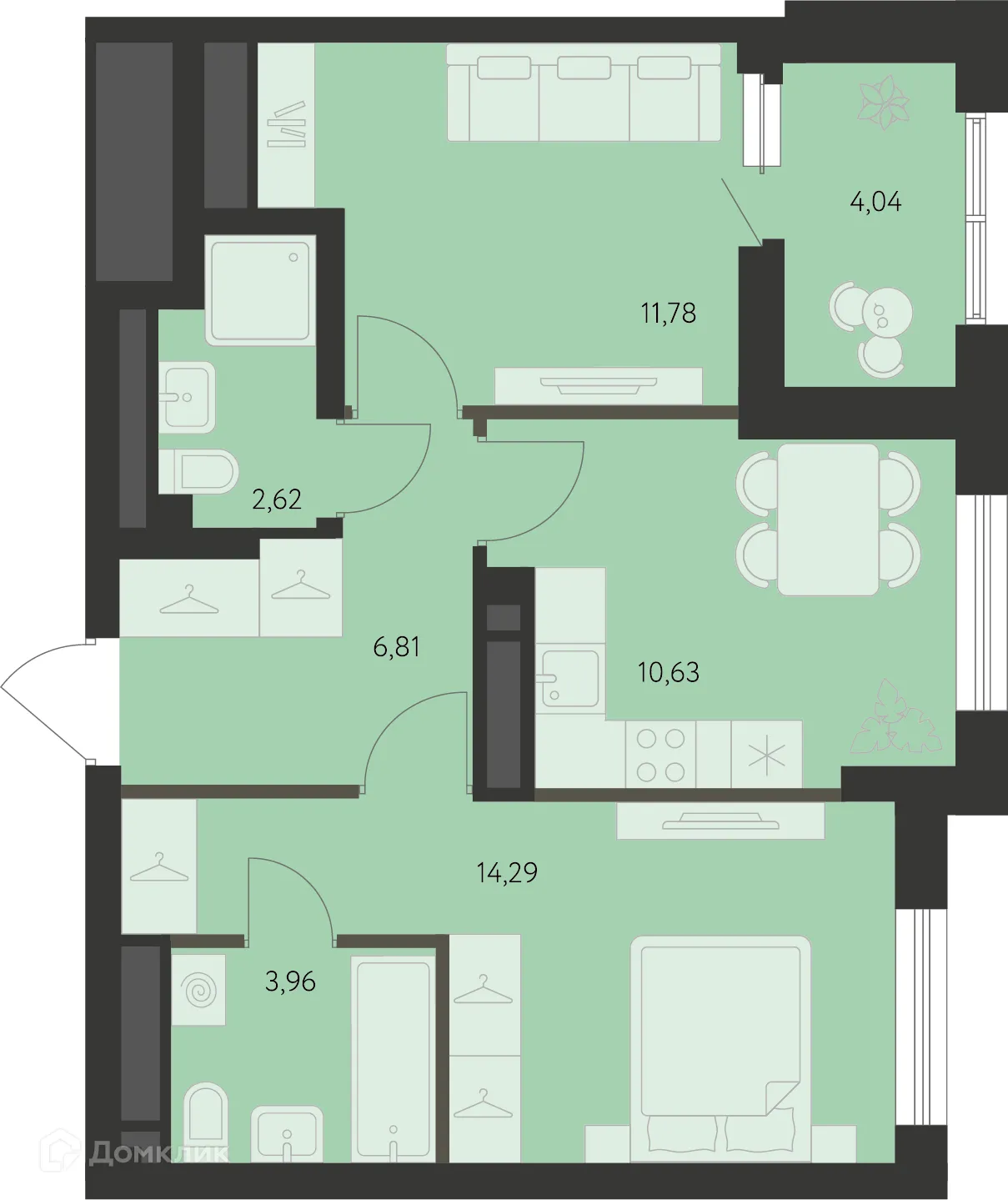 Фото квартиры в ЖК Первый Академ
