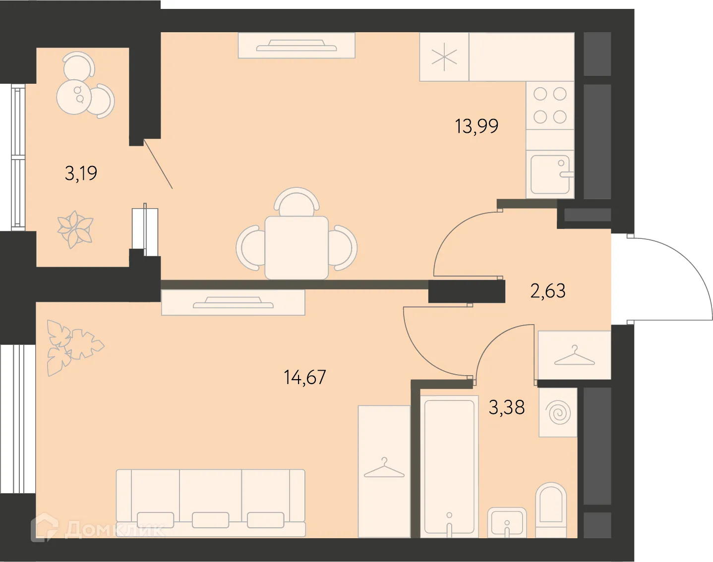 Фото квартиры в ЖК Первый Академ