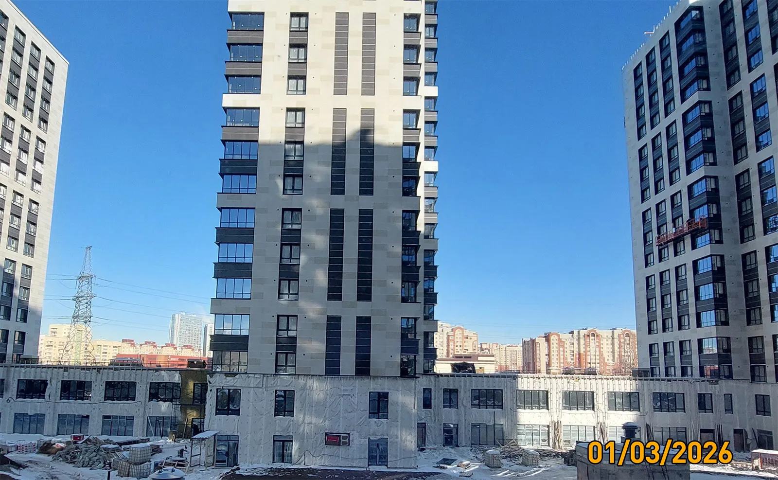 ЖК Квартал бизнес-класса Б15 ход строительства