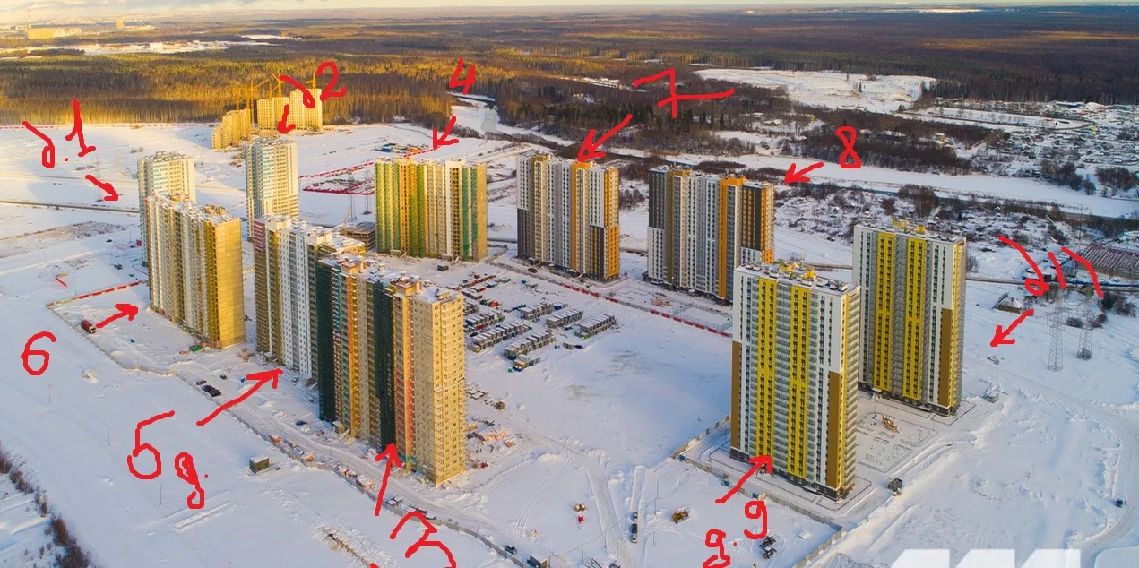 ЖК Цветной город ход строительства