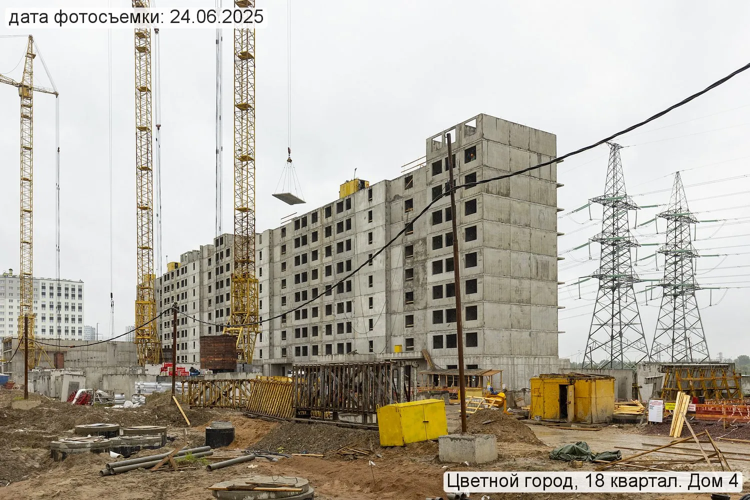 Пейзажный квартал ход строительства