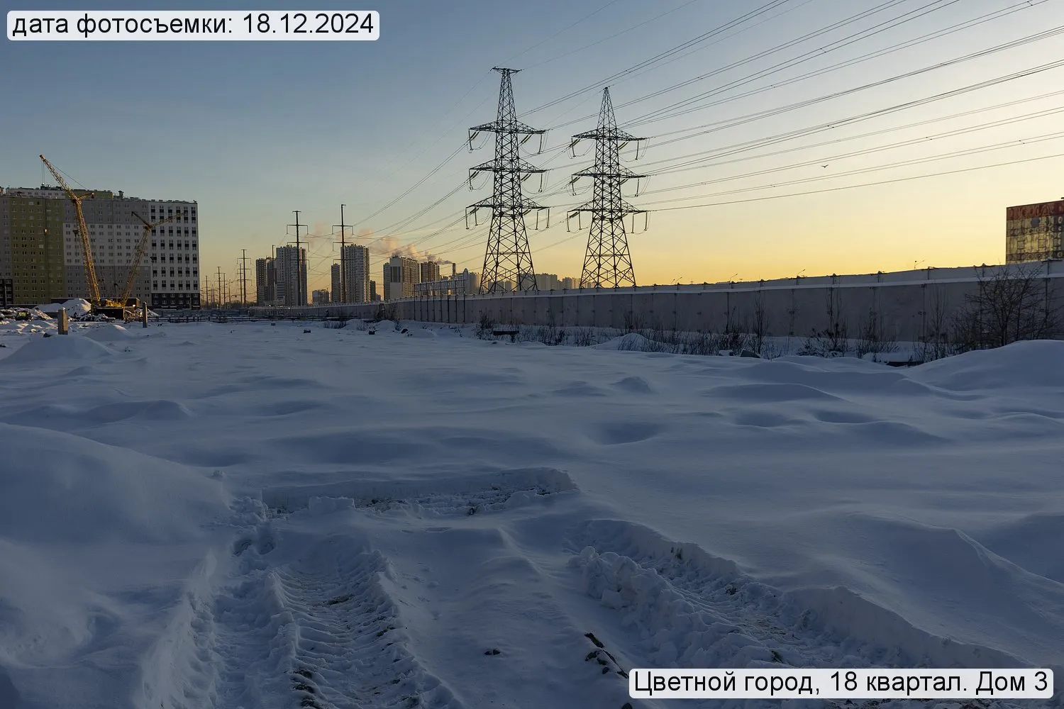 Пейзажный квартал ход строительства