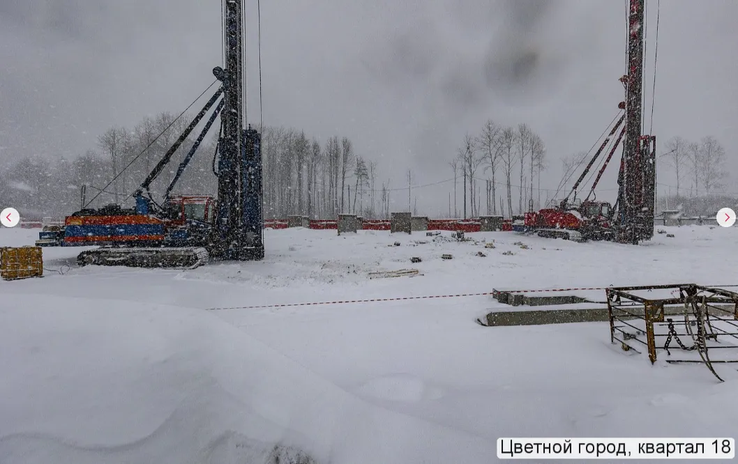 Пейзажный квартал ход строительства