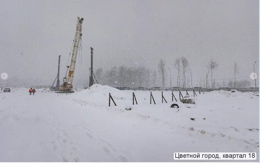 Пейзажный квартал ход строительства