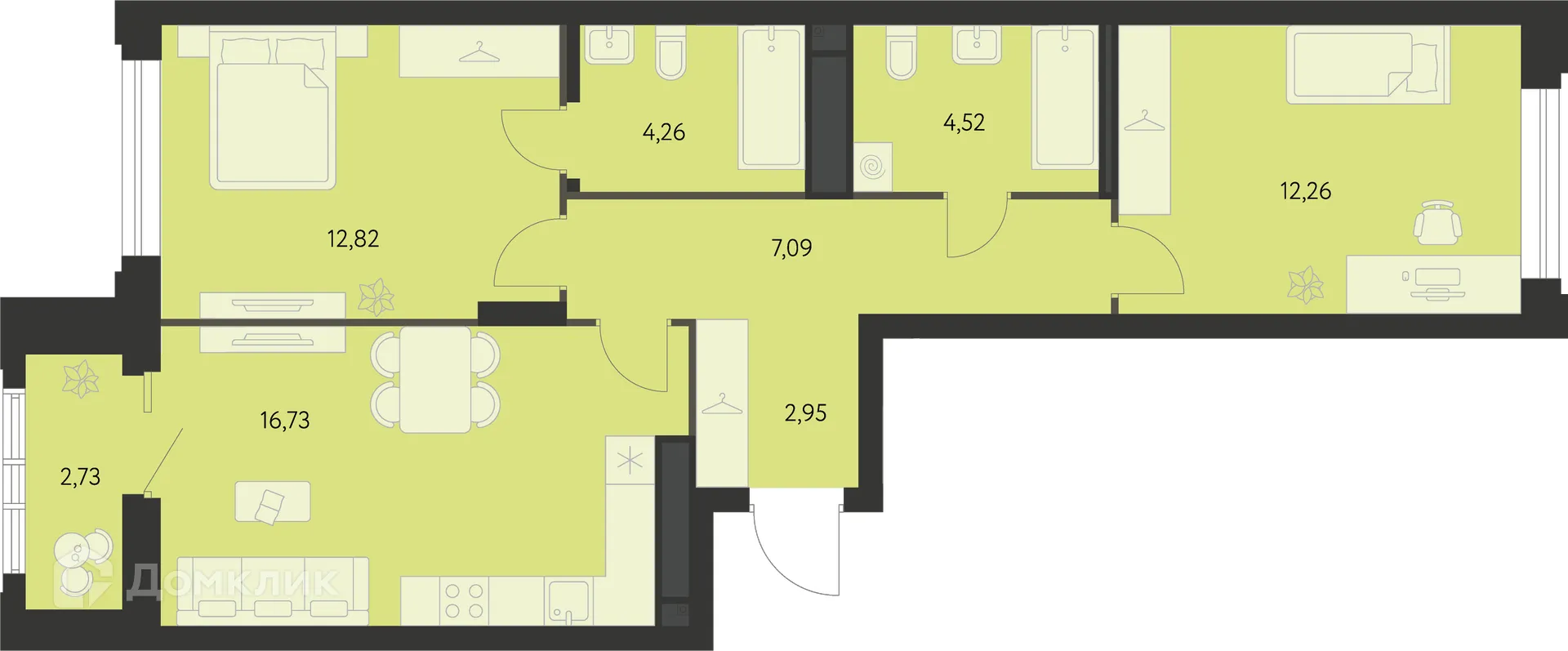 Фото квартиры в ЖК Первый Академ