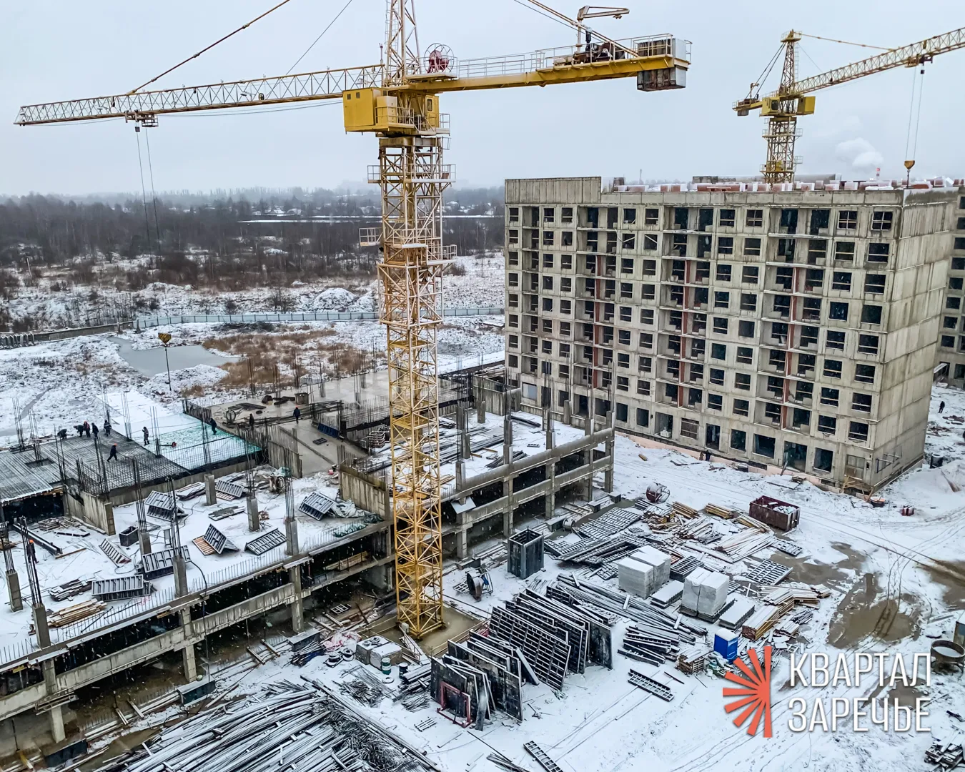 ЖК Квартал Заречье ход строительства