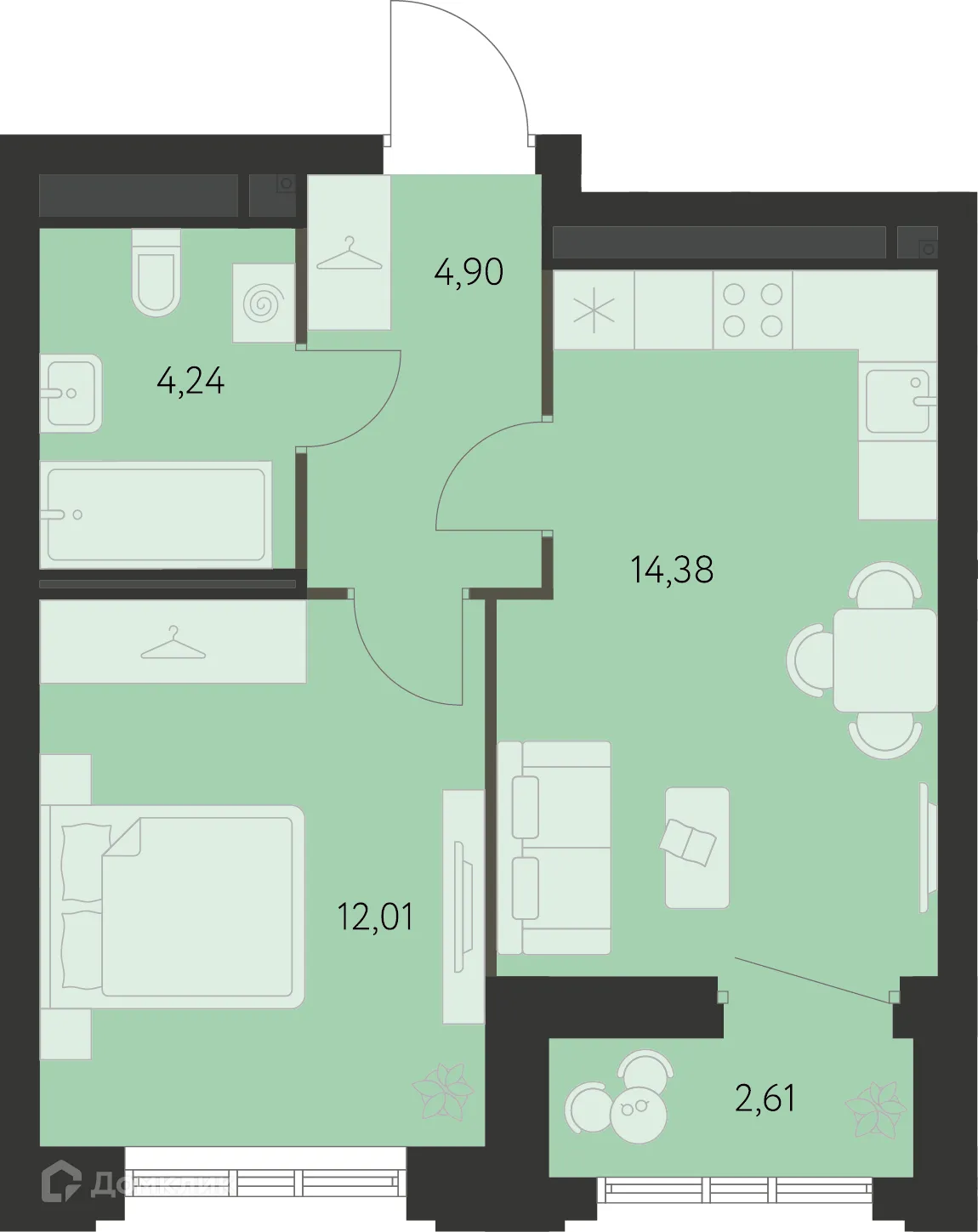 Фото квартиры в ЖК Первый Академ