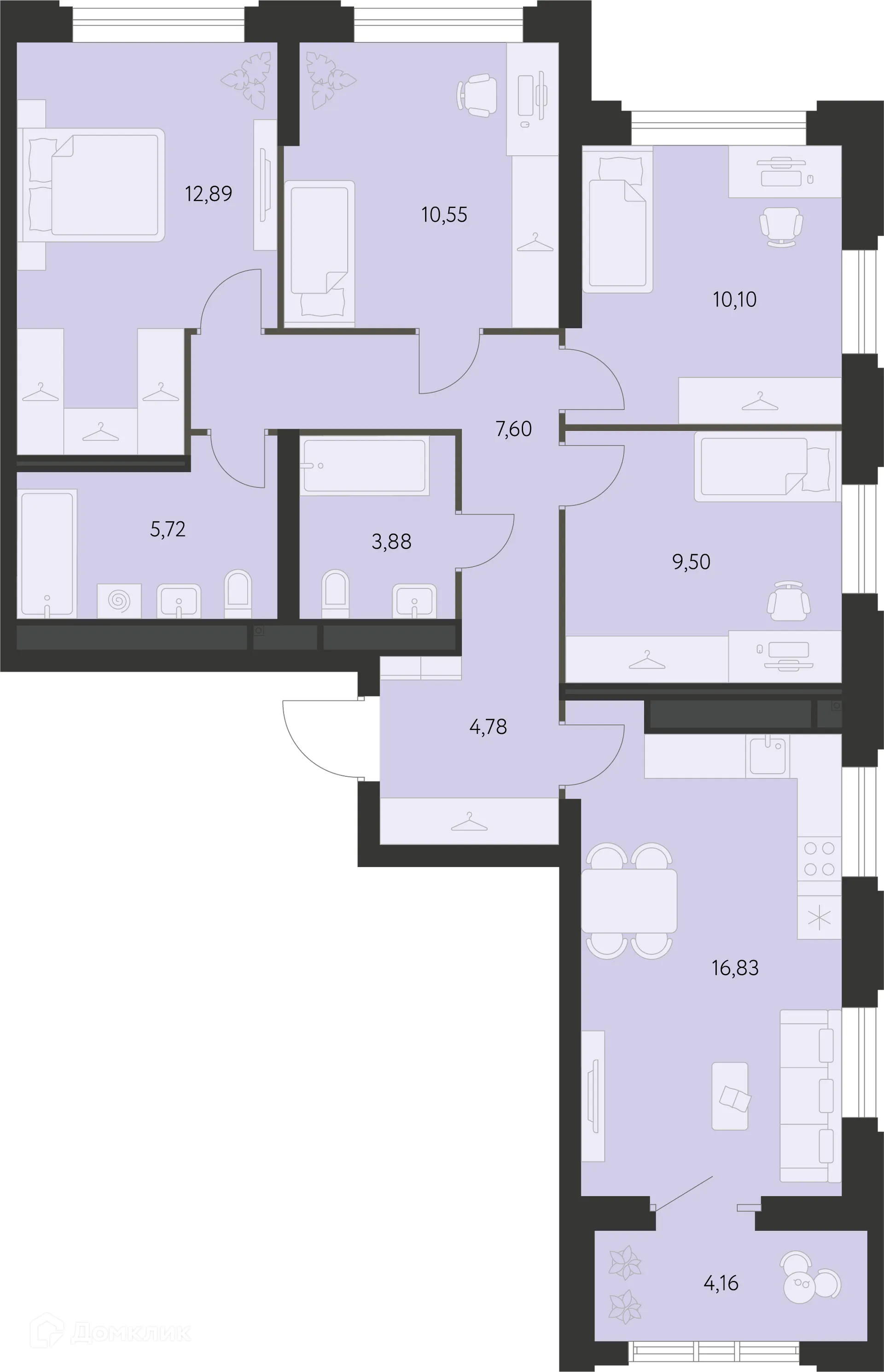 Фото квартиры в ЖК Первый Академ