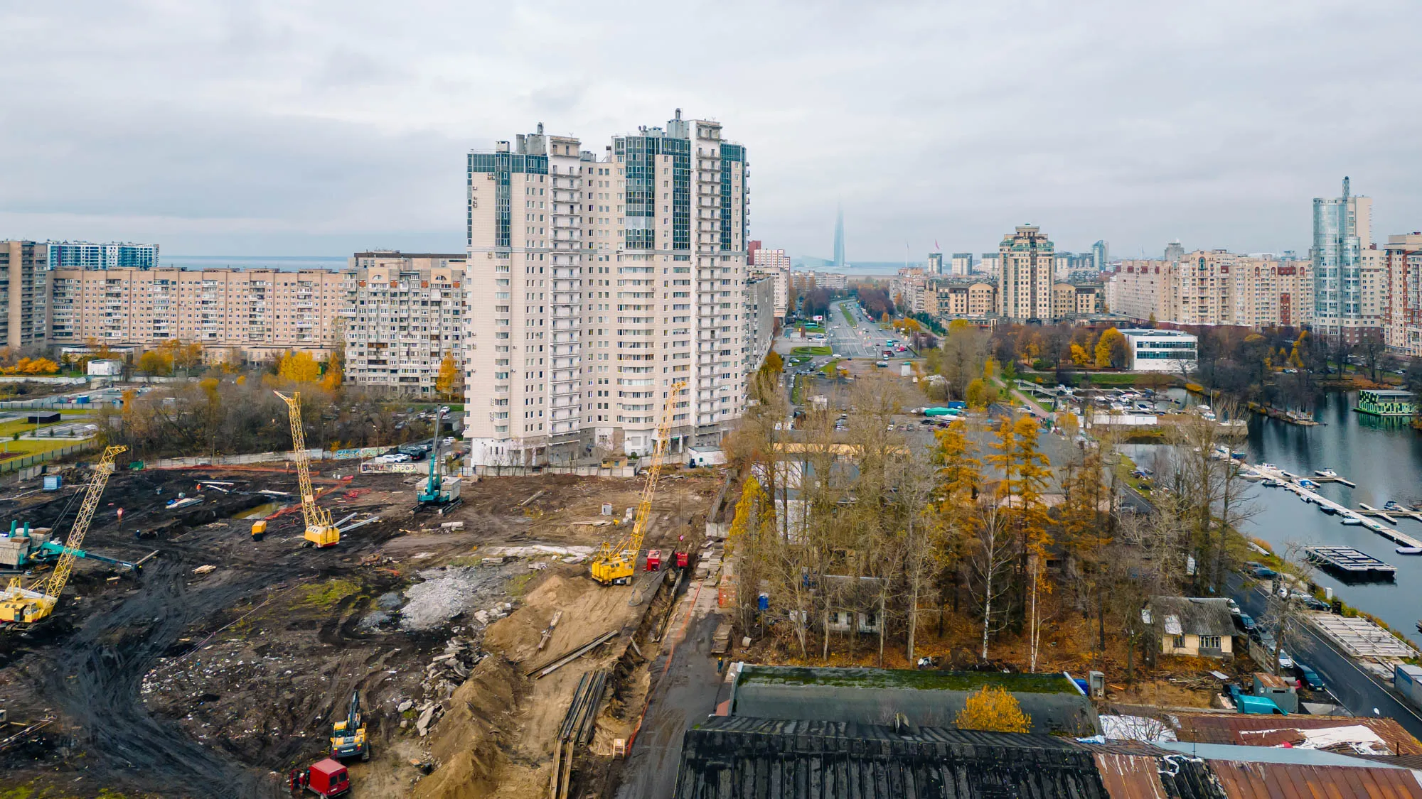 ЖК Галерная гавань ход строительства