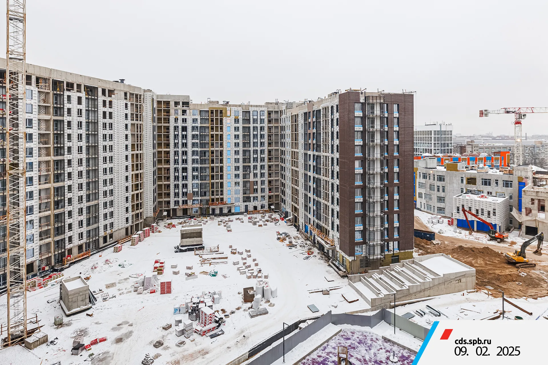 ЖК ЦДС "Чёрная Речка" ход строительства