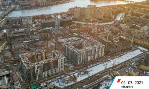 ЖК ЦДС "Чёрная Речка" ход строительства