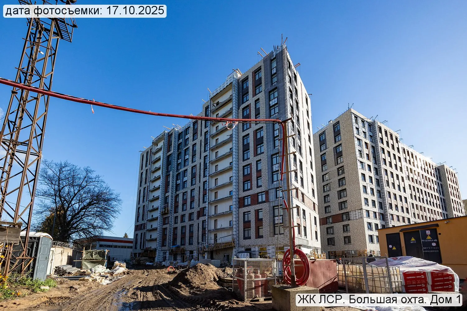 ЖК Большая Охта ход строительства